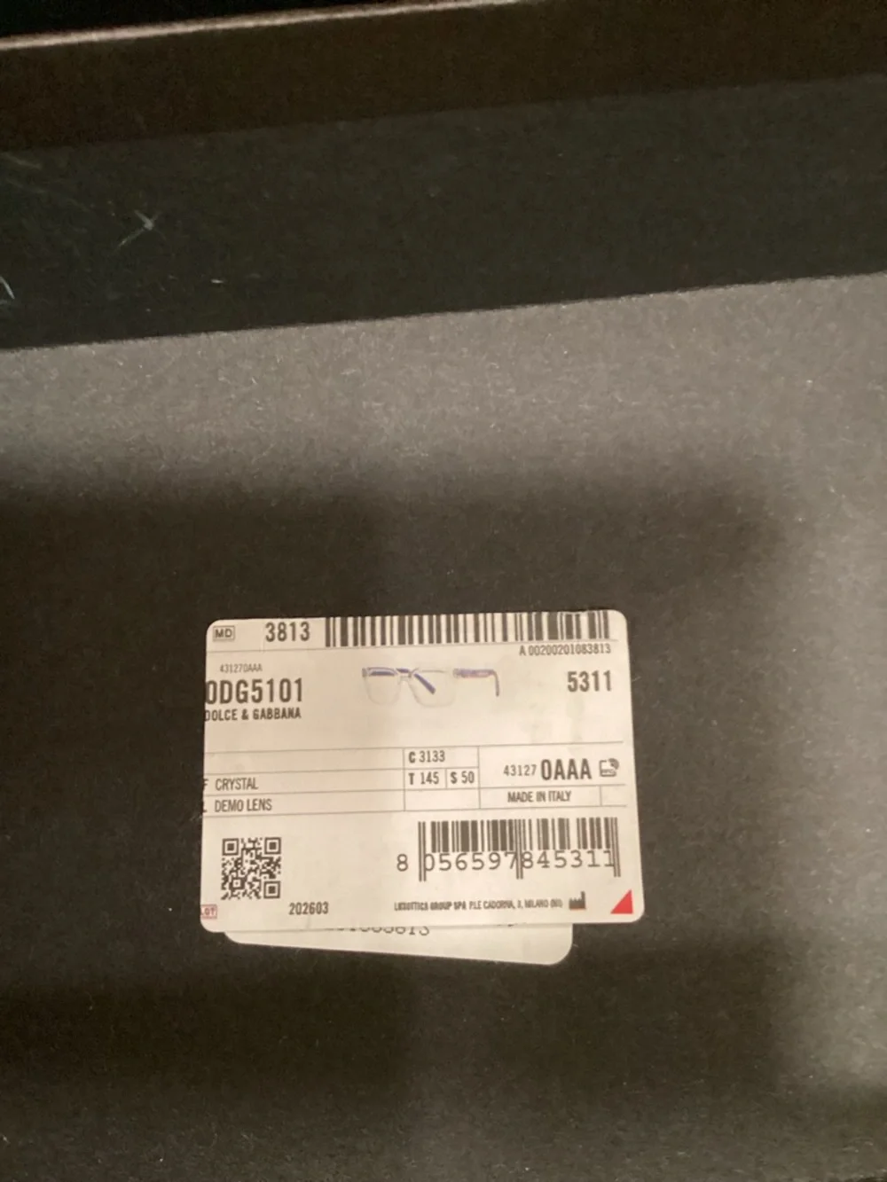 Dolce & Gabbana Black Logo Box authentic